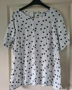 Nopjesblouse van Hema maat XL, Wit, Maat 46/48 (XL) of groter, Ophalen of Verzenden, Zo goed als nieuw