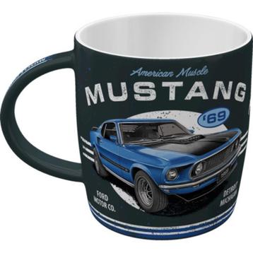 Ford Mustang Mach 1 blauw 69 reclame mok koffie beker  beschikbaar voor biedingen