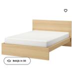 Bedframe zonder lattenbodems 160x200cm, Huis en Inrichting, Slaapkamer | Bedden, 160 cm, Beige, Zo goed als nieuw, Ophalen