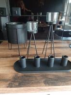 Leuke set, Huis en Inrichting, Woonaccessoires | Kandelaars en Kaarsen, Ophalen, Overige materialen, Zo goed als nieuw, Kandelaar