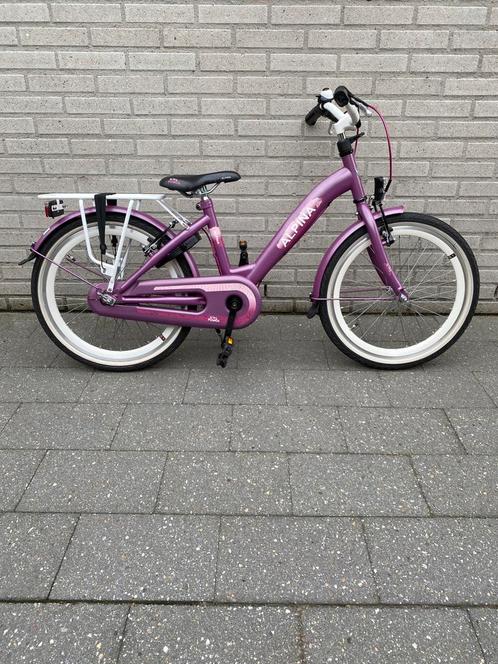 Alpina girl power 20’’ fiets ( als nieuw ), Fietsen en Brommers, Fietsen | Meisjes, Zo goed als nieuw, 20 inch, Handrem, Ophalen