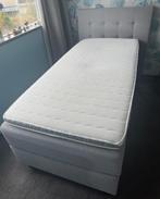 Boxspring grijs, Ophalen, Gebruikt, 90 cm, Eenpersoons