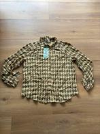 Supermooie blouse King Louie beige groen M 38 carina farrow, Ophalen of Verzenden, Nieuw, Maat 38/40 (M), Groen