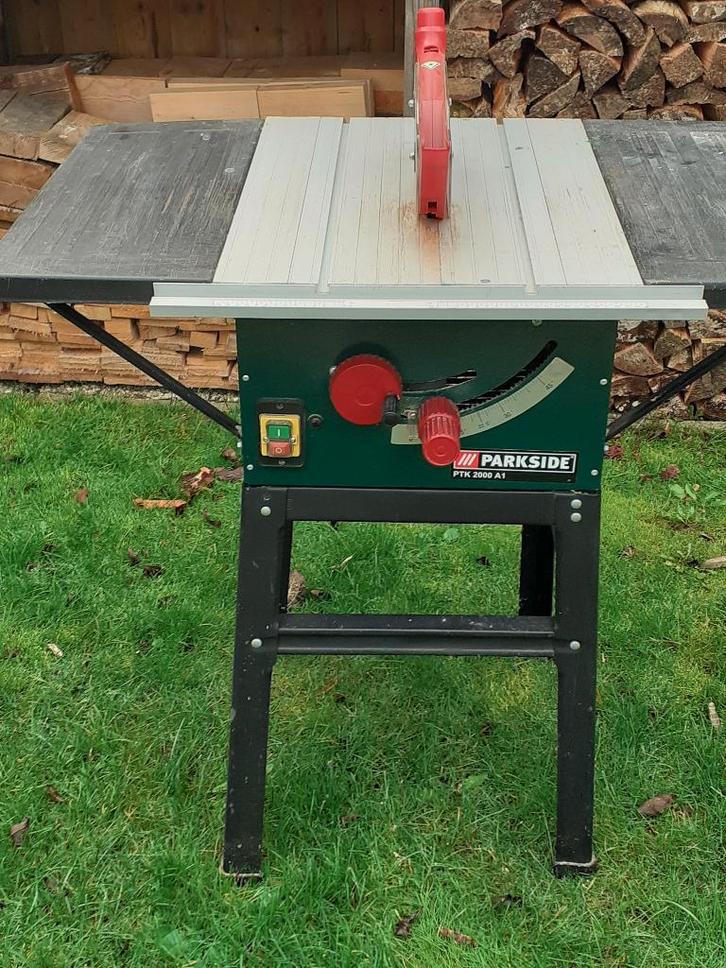 Zaagtafel Parkside PTK 2000 A1, Doe-het-zelf en Verbouw, Gereedschap | Zaagmachines, Gebruikt, Cirkelzaag, 1200 watt of meer, 30 tot 70 mm