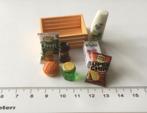 Poppenhuis miniaturen kratje boodschappen 91, Ophalen of Verzenden, Nieuw, Poppenhuis