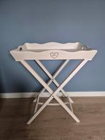 Leuk bijzettafeltje / dienblad met onderstel, Ophalen, Gebruikt, Landelijk, Rechthoekig