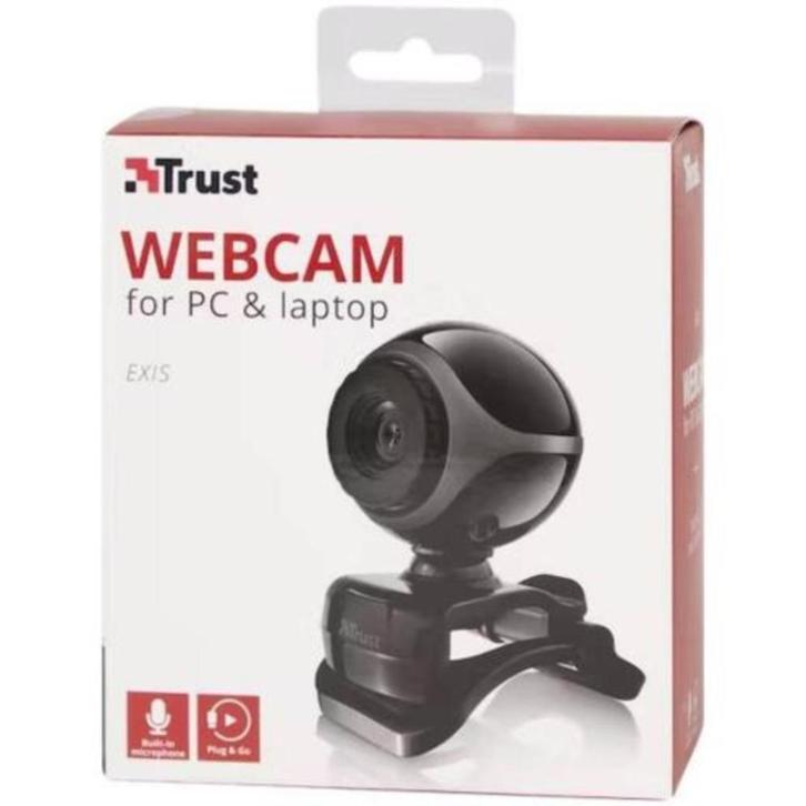 Trust webcam 480p, Computers en Software, Webcams, Nieuw, Bedraad, Microfoon, Ophalen