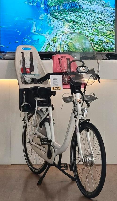 E-bike STELLA Fiore, moederfiets met garantie en accutestrap, Fietsen en Brommers, Fietsen | Dames | Moederfietsen, Zo goed als nieuw