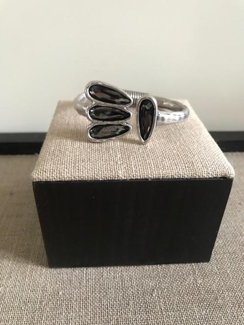 Zamak armband (6F) 48,- = 14,50 Grijs, Sieraden, Tassen en Uiterlijk, Armbanden, Nieuw, Overige materialen, Zilver, Met kristal