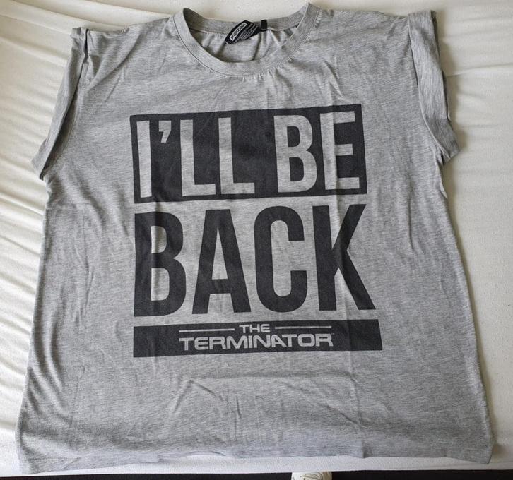 The Terminator shirt, Kleding | Dames, T-shirts, Zo goed als nieuw, Maat 46/48 (XL) of groter, Grijs, Korte mouw, Ophalen of Verzenden