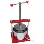 Fruitpers wijnpers juicer pers 6 Liter RVS GRATIS BEZORGD!, Verzenden, Nieuw