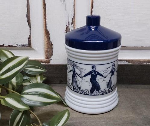 Vintage opaline pot, sigarenpot, Antiek en Kunst, Curiosa en Brocante, Ophalen of Verzenden