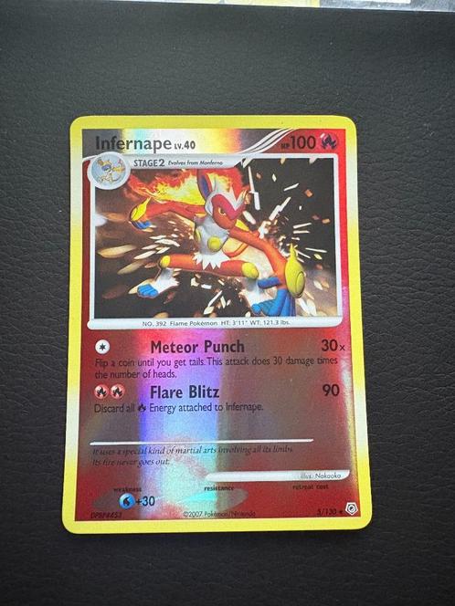 Infernape [Reverse Holo] 5/130 - Pokemon Diamond & Pearl, Hobby en Vrije tijd, Verzamelkaartspellen | Pokémon, Zo goed als nieuw