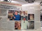 artikel over Peter Ustinov, Ophalen of Verzenden, Gebruikt, Boek, Tijdschrift of Artikel