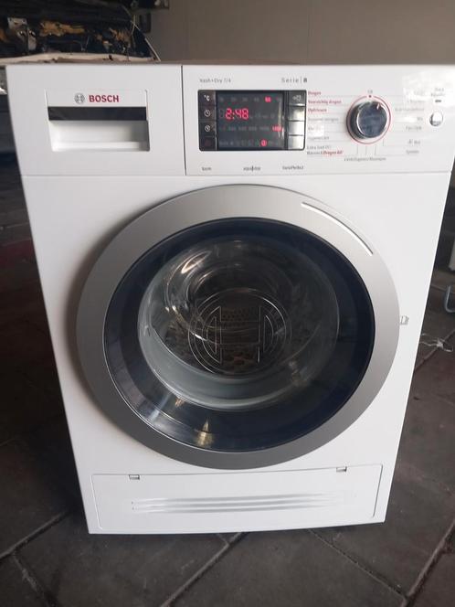 Wasdroog Combinatie Bosch Serie 8, Witgoed en Apparatuur, Wasmachines, Zo goed als nieuw, Voorlader, 8 tot 10 kg, 85 tot 90 cm