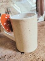 Herfst mok handgemaakt keramiek., Ophalen of Verzenden