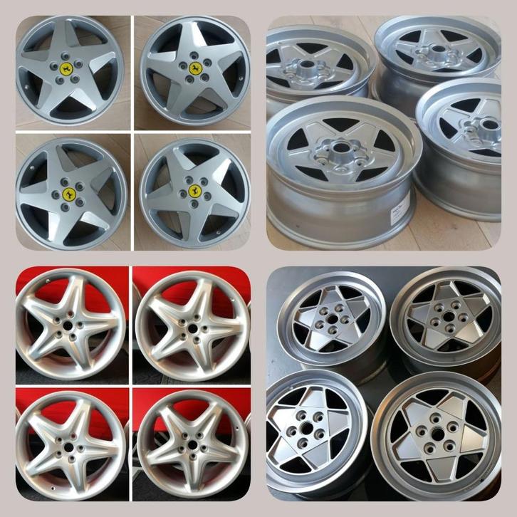 Ferrari  308 - F348 - F355 - 458 - 599 -512- 575M  velgen, Auto-onderdelen, Banden en Velgen, Velg(en), Zomerbanden, 19 inch, 225 mm