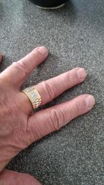 14k rolex ring met briljant bicolor 10gram, 20 of groter, Ophalen of Verzenden, Zo goed als nieuw, Met edelsteen