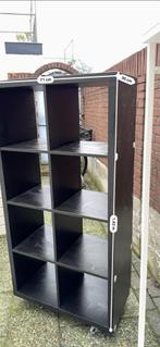 IKEA Kallax Kast - Zwart, Huis en Inrichting, Kasten | Boekenkasten, Ophalen, Met plank(en), Kunststof, Gebruikt