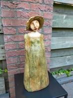 Keramiek beeld: Vrouw met hoed, 45cm, Antiek en Kunst, Ophalen