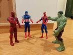 Avengers: Spiderman, Hulk, Iron Man, Captain America, Kinderen en Baby's, Speelgoed | Actiefiguren, Ophalen, Gebruikt