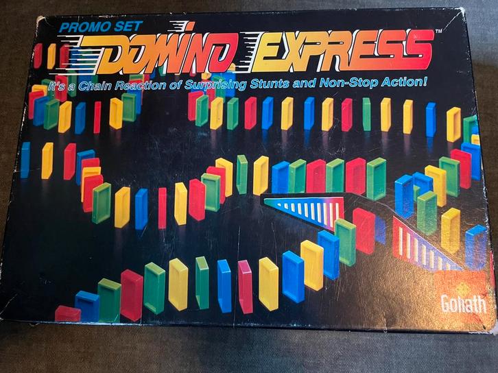 Domino Express Set – Bouw, Speel en Laat Domino’s Vallen!, Verzamelen, Speelgoed, Zo goed als nieuw, Ophalen of Verzenden
