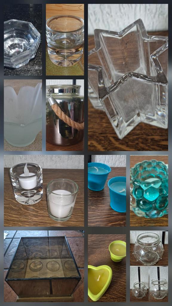 Waxinelicht houders, kaarsenstandaard ,groot/klein kerst, Huis en Inrichting, Woonaccessoires | Kandelaars en Kaarsen, Nieuw, Minder dan 25 cm