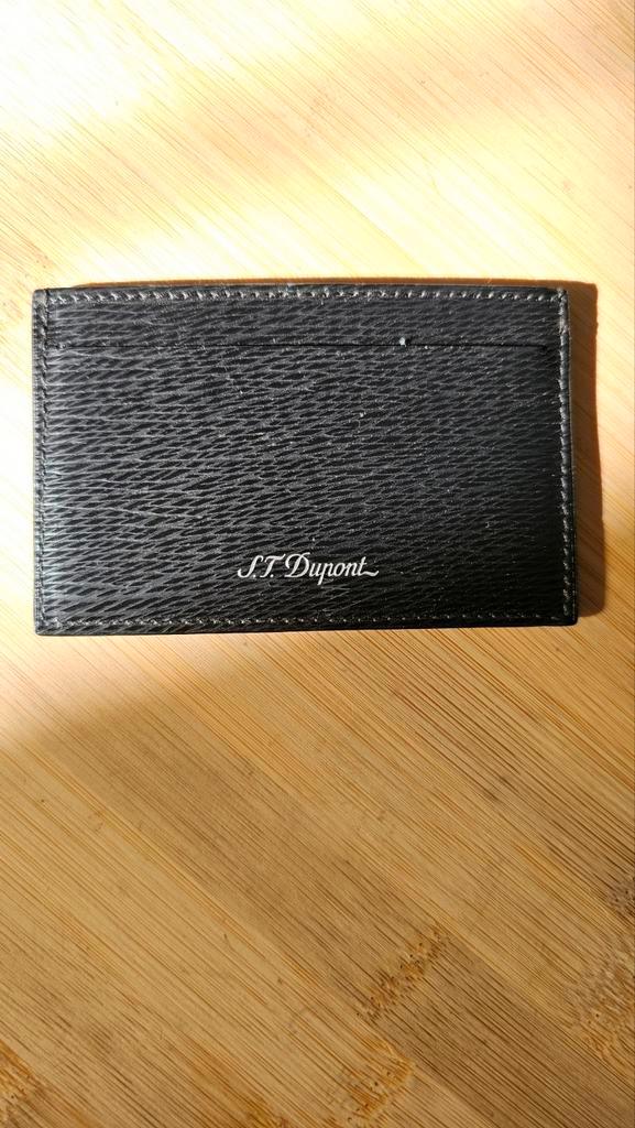 ▷ S.T. Dupont / Card Holder / Wallet / Zwart Leder / Nieuw, Sieraden, Tassen en Uiterlijk, Portemonnees, Nieuw, Overige merken