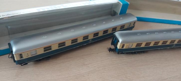 2 Märklin DB d-tr rtg'n artnr's 4091+4092+verl. in ovp, Hobby en Vrije tijd, Modeltreinen | H0, Zo goed als nieuw, Wagon, Wisselstroom