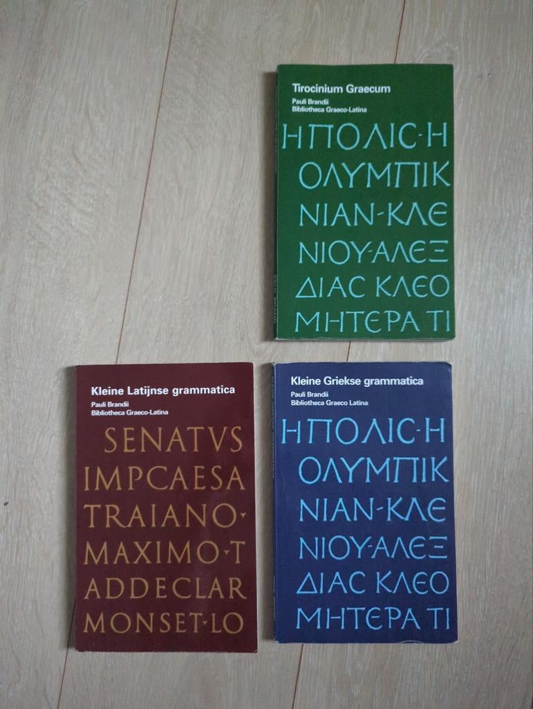 Kleine Latijnse/Griekse Grammatica en Tirocinium Graecum, Boeken, Ophalen of Verzenden, Zo goed als nieuw, VWO, Grieks