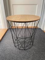 Bijzet tafel met opbergmand., Ophalen, Minder dan 45 cm, Minder dan 55 cm, Gebruikt