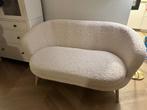 GISTRUP 2-zitsbank GISTRUP off-white teddy, Ophalen, 75 tot 100 cm, Tweepersoons, Hout