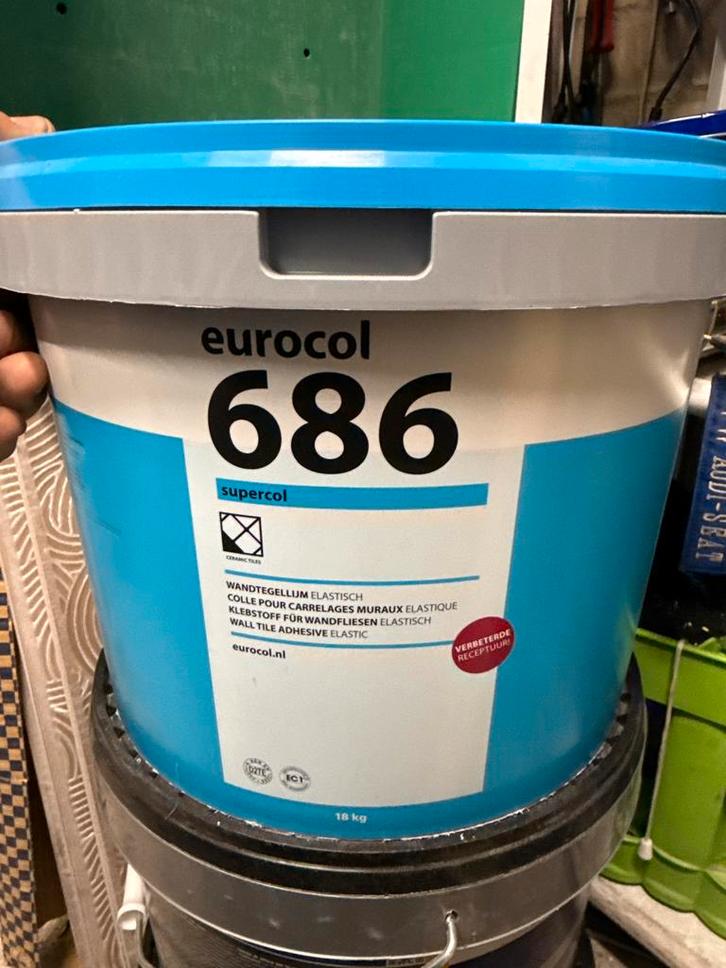 Tegellijm: Eurocol 686 (18kg) & 2x Schönox TLX (14kg), Doe-het-zelf en Verbouw, Tegels, Nieuw, Overige typen, Overige materialen