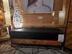 Visgraat TV Meubel Mangohout | Showroommodel Houtmijn, Metaal, 100 tot 150 cm, Nieuw, Ophalen of Verzenden