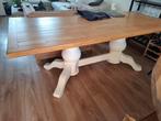 kloostertafel met witte poot, Huis en Inrichting, Tafels | Eettafels, Ophalen, Gebruikt, 50 tot 100 cm, Vijf personen of meer