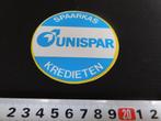 sticker Spaarkas UNISPAR kredieten, Verzamelen, Ophalen, Zo goed als nieuw, Bedrijf of Vereniging
