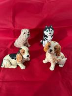 Honden beelden 4 rassen husky , bassett , sharpei , spaniël., Ophalen, Gebruikt, Dier