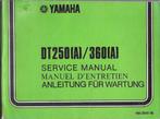 Yamaha DT250 A DT360 A service manual, Ophalen of Verzenden, Yamaha