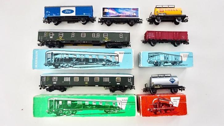 7 Marklin wagons - deels in OVP - zeer nette staat, Hobby en Vrije tijd, Modeltreinen | H0, Gebruikt, Wagon, Wisselstroom, Märklin