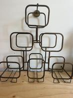 Wand stalen wijnrek - mooie kleur, Huis en Inrichting, Woonaccessoires | Wijnrekken, Ophalen, Zo goed als nieuw, Metaal, Minder dan 50 cm