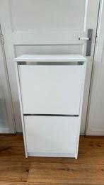 BISSA Schoenenkast 2 vakken, wit, 49x28x93 cm IKEA, Huis en Inrichting, Kasten | Schoenenkasten, Verzenden, Zo goed als nieuw