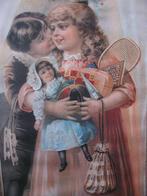 Grote Prent / Afbeelding - Kinderen Speelgoed Pop 40 x 29.5, Gebruikt, Verzenden, 1980 tot heden, Prent