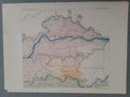 B032 / Plattegrond Zuid Gelderland + Zuid Utrecht litho 1920, Antiek en Kunst, Ophalen of Verzenden