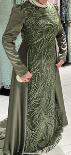 Abiye / Gelegenheidsjurk, Ophalen of Verzenden, Zo goed als nieuw, Groen, Overige typen