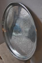 Dienblad, rvs, 55,5 cm, Ophalen of Verzenden, Zo goed als nieuw, Rond, Metaal