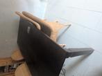 Vier rieten stoelen en eettafel, Ophalen of Verzenden, Gebruikt