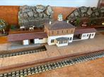 Graubele houten station Bad Blankenstein H0, Overige merken, Gebruikt, Verzenden, Gelijkstroom of Wisselstroom