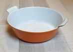 Vintage oranje ronde DRU ovenschaal 22, Antiek en Kunst, Antiek | Emaille, Ophalen of Verzenden