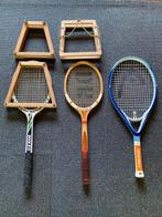 Set van 3 tennisrackets (oa vintage Dunlop) + spansystemen, Ophalen, Zo goed als nieuw, Racket, Dunlop