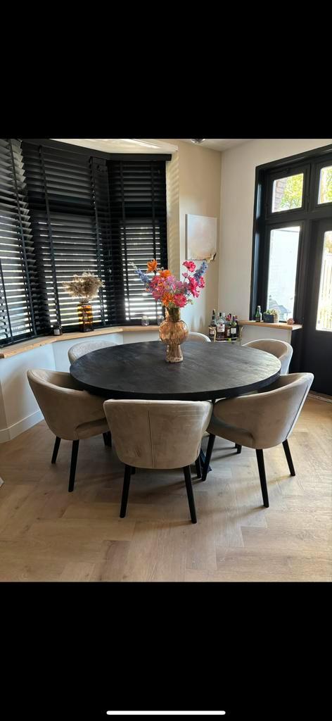 6 richmond eetkamerstoelen, Huis en Inrichting, Tafels | Eettafels, Gebruikt, 50 tot 100 cm, Vijf personen of meer, Rechthoekig